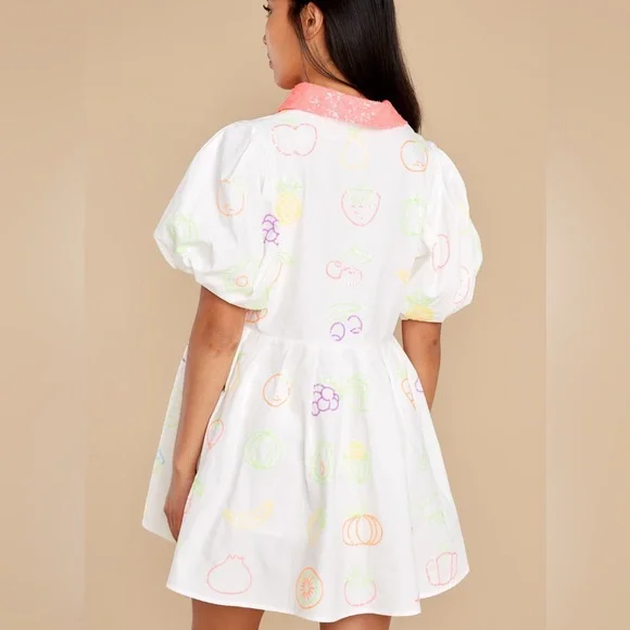 Queen of Sparkles Neon Fruit Dress Small - Picture 6 of 14